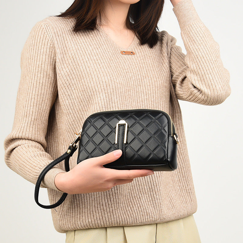 Signature Quilted Designer Crossbody Bag