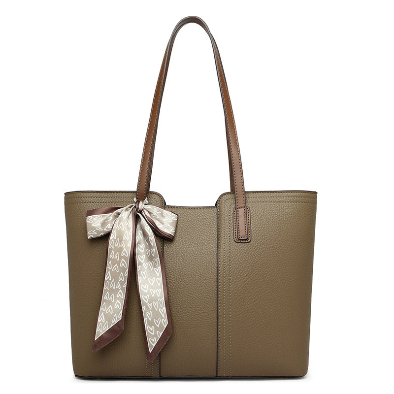 Textured Spring INS Style Large Shoulder Tote