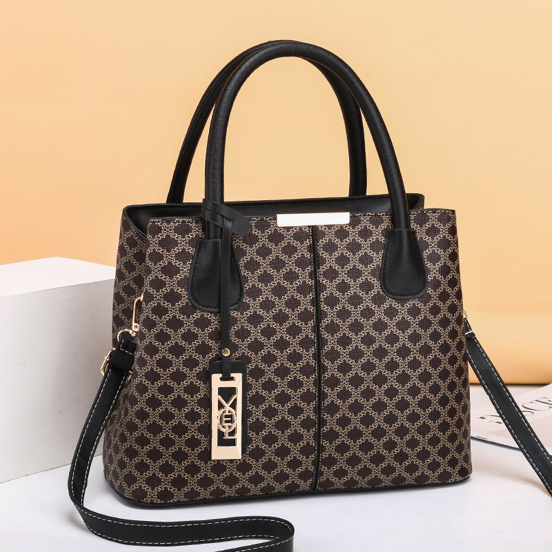 Trendy Simple Retro Printed Handbag