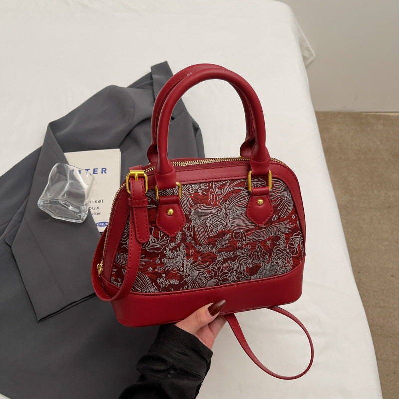 Embroidered Seashell Women’s Handbag