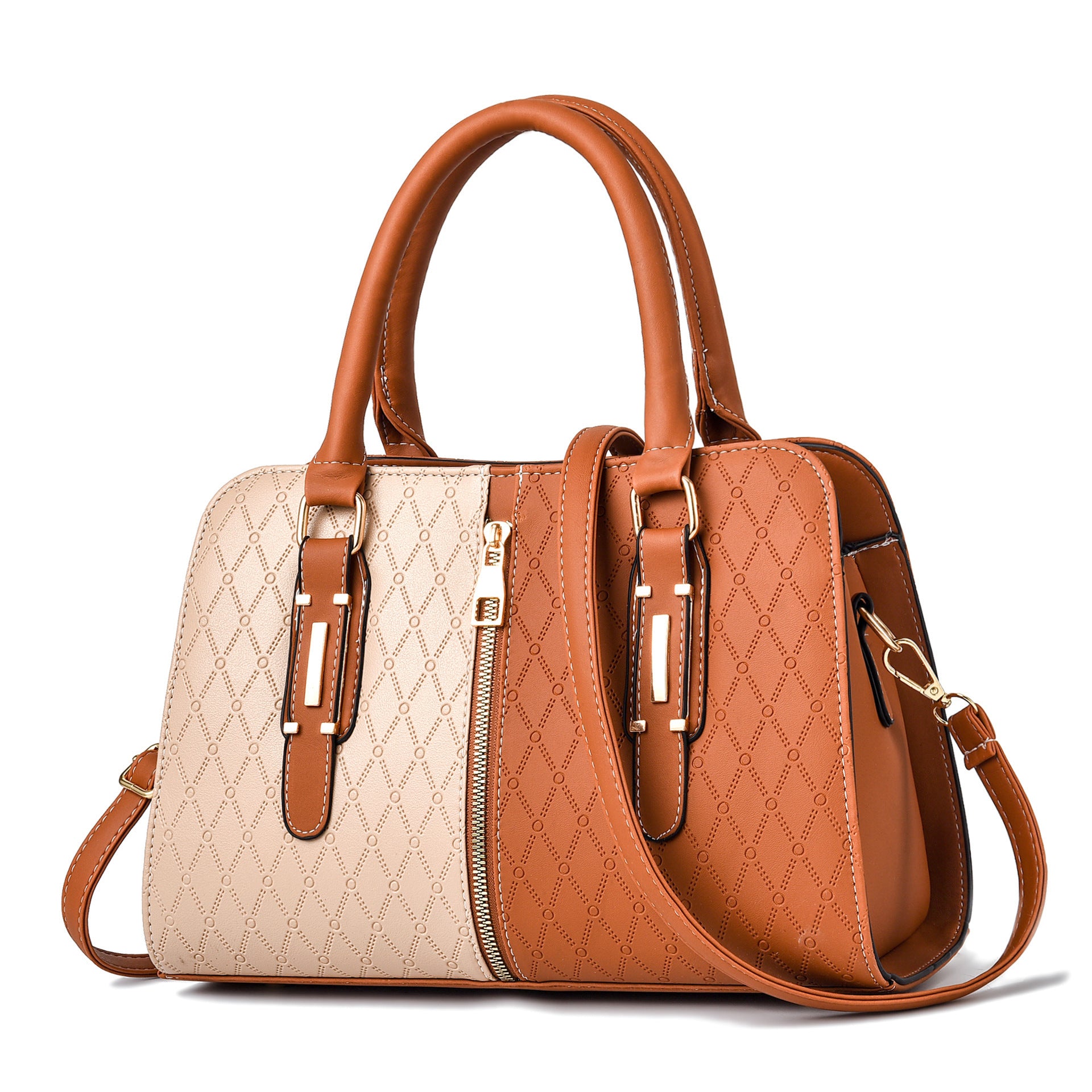 Spliced Fashion Large Shoulder Messenger Bag