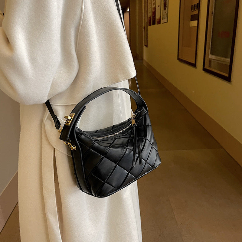Retro Woven Small Square Crossbody Bag