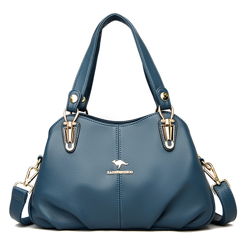 Elegant PU Leather Crossbody Shoulder Tote Bag