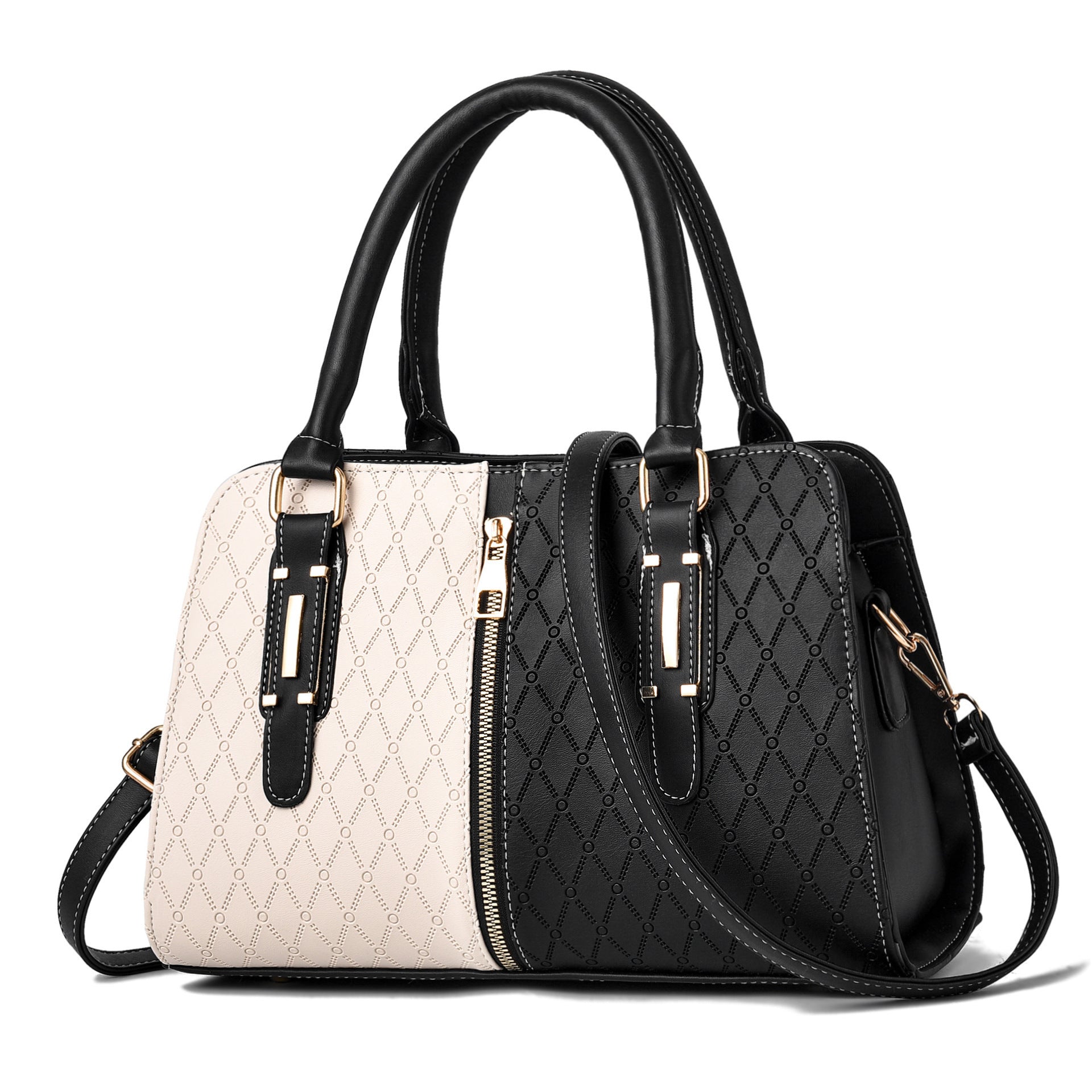 Spliced Fashion Large Shoulder Messenger Bag
