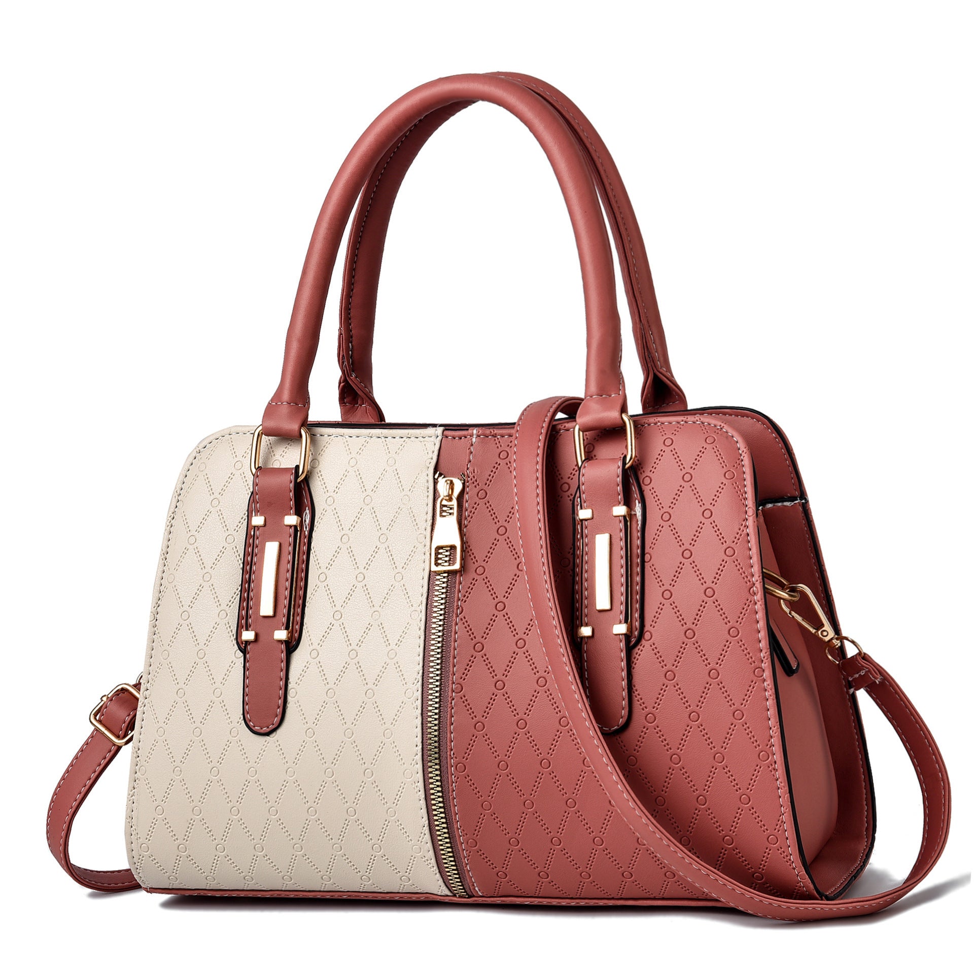 Spliced Fashion Large Shoulder Messenger Bag