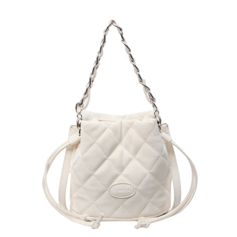 Velvet Retro Western Crossbody Bucket Shoulder Bag