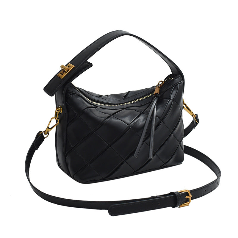 Retro Woven Small Square Crossbody Bag