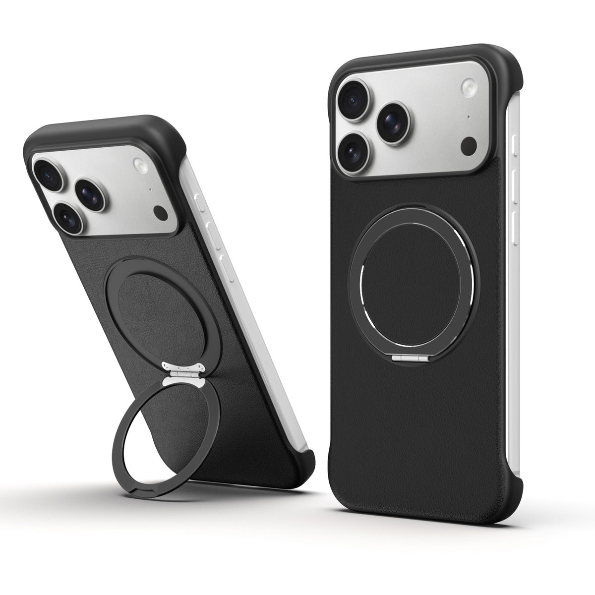 Syndee Leather Ring iPhone Case