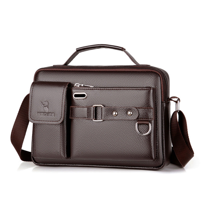 PU Leather Business Messenger Bag