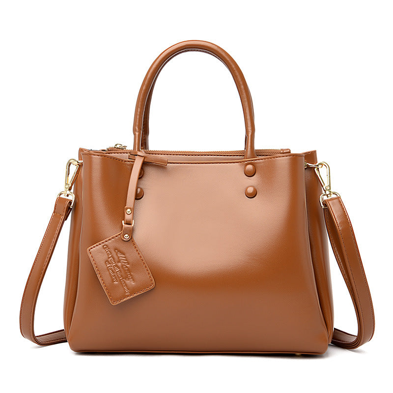 Simple Fashion Large Capacity European Women's Handbag