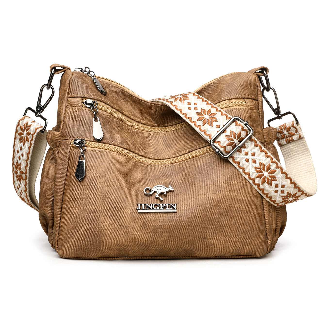 Large Capacity Soft Leather Texture Shoulder Bag