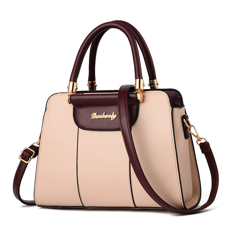 European Large Capacity Simple Shoulder Handbag