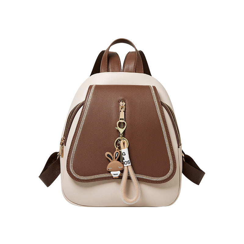 Nalandu Genuine Leather College Ladies Backpack