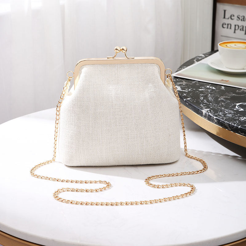 Versatile PU Leather Shell Clutch Bag