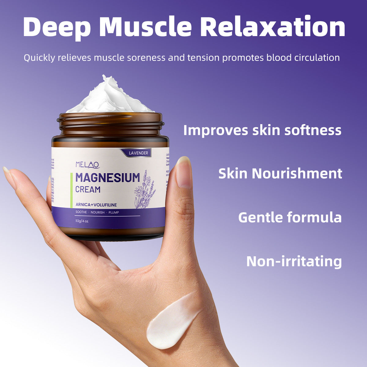Lavender Magnesium Arnica Body Cream