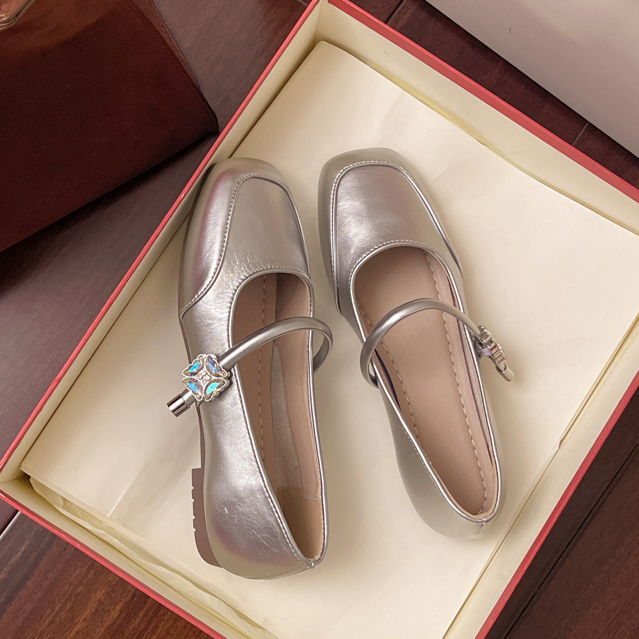 Serene Crystal Strap Pumps