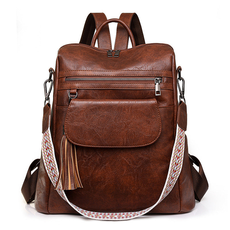Retro Large Capacity Women's Dual-rpose Backpack