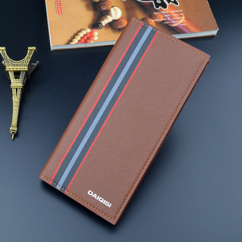 Vertical Multi-Card Slot Large Capacity Men's PU Leather Wallet