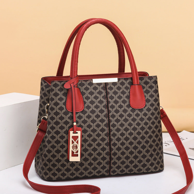 Trendy Simple Retro Printed Handbag