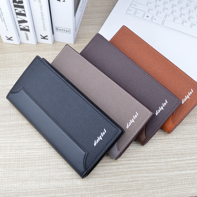 Vertical Style Fashion Stitched Men's Wallet