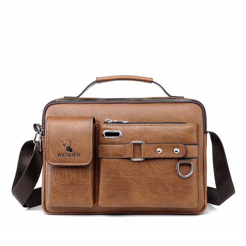 PU Leather Business Messenger Bag