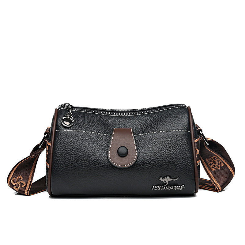 First Layer Cowhide Retro Shoulder Messenger Bag