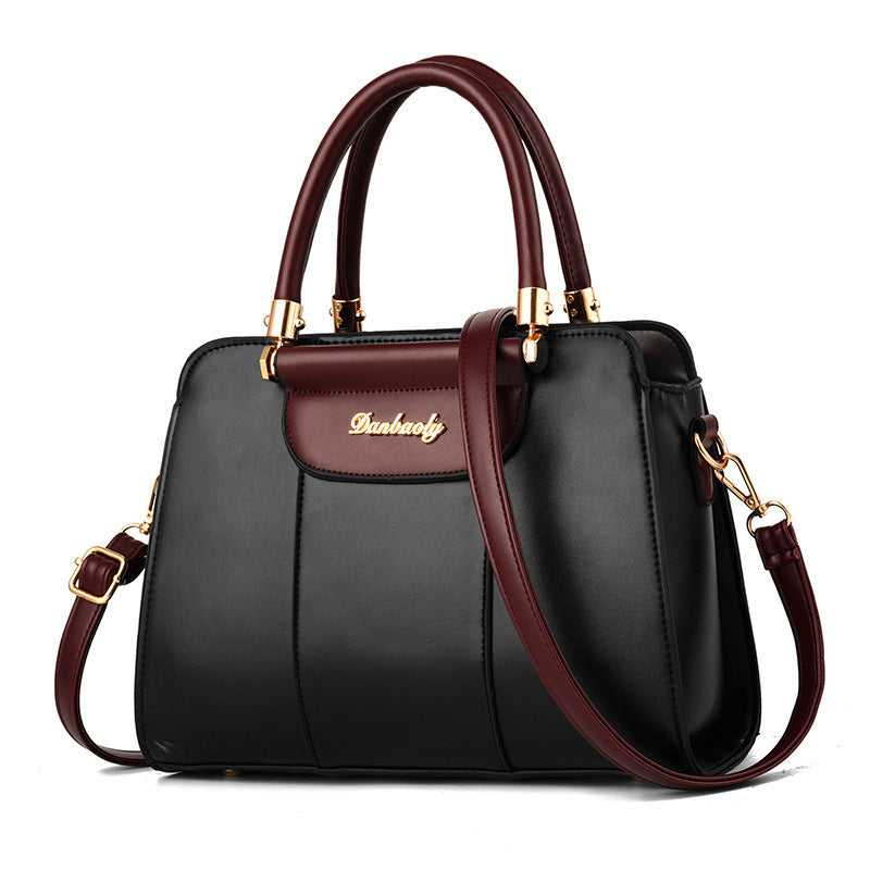 European Large Capacity Simple Shoulder Handbag