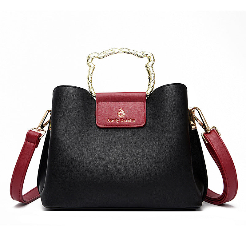 Brand Beautiful Contrast Color Women's Handbag