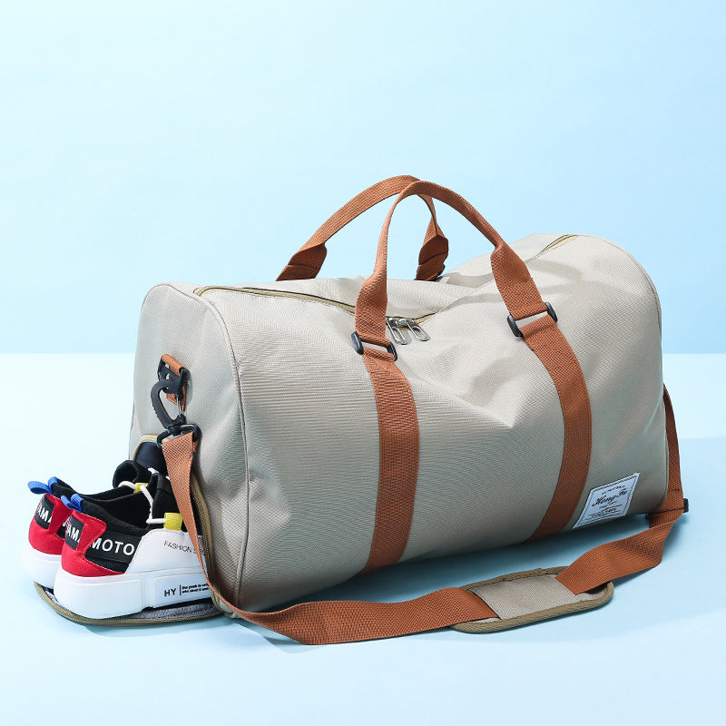 Women's Oxford Gym Bag With Shoe Compartment