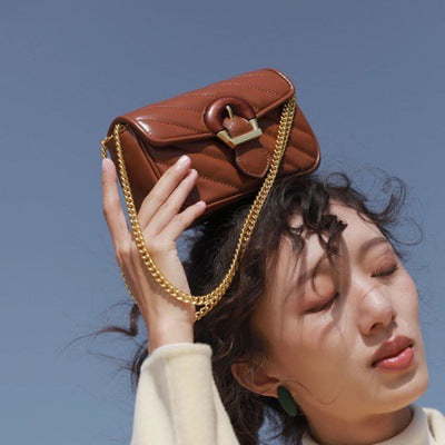 Embroidered Luxury Chain Mini Crossbody Bag