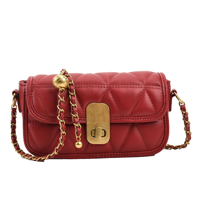 Diamond Chain Small Underarm Crossbody Bag