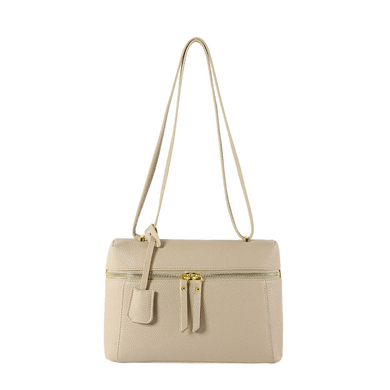 Retro Box Style One-Shoulder Messenger Bag