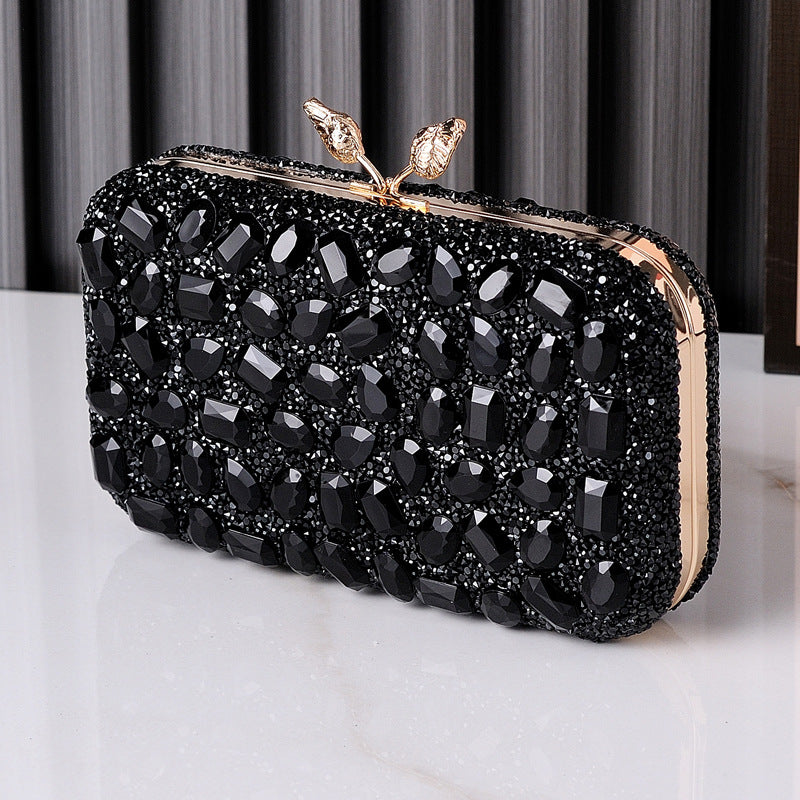 Colored Resin Diamond Evening Clutch