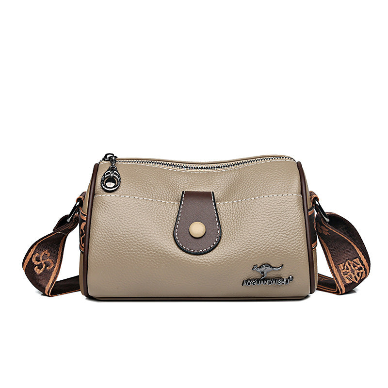 First Layer Cowhide Retro Shoulder Messenger Bag