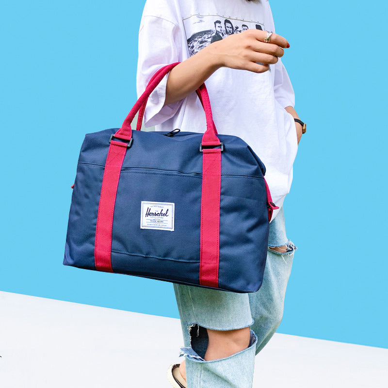 Contrast Color Oxford Cloth Fitness Promotional Duffle Bag