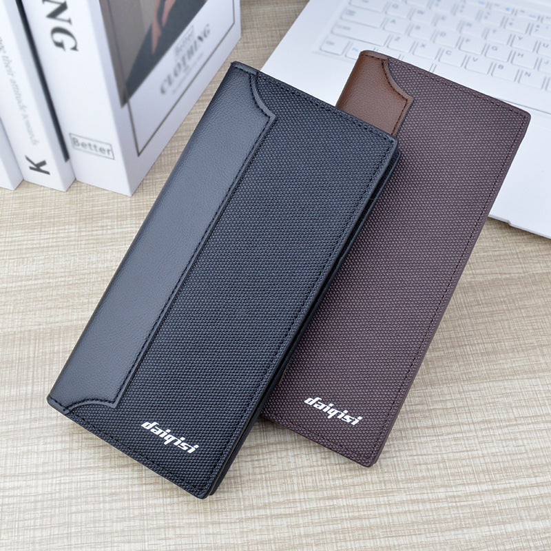 Vertical Style Fashion Stitched Men's Wallet
