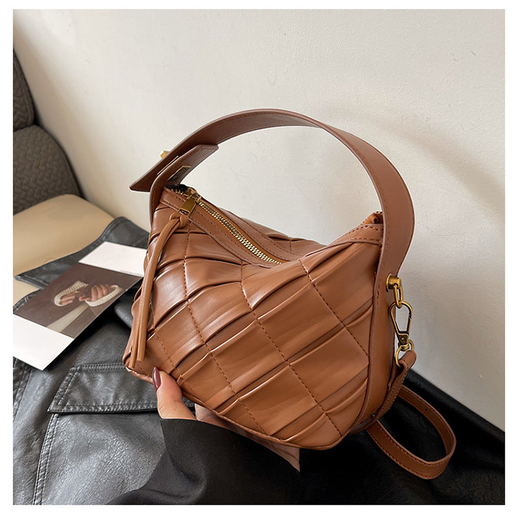 Retro Woven Small Square Crossbody Bag