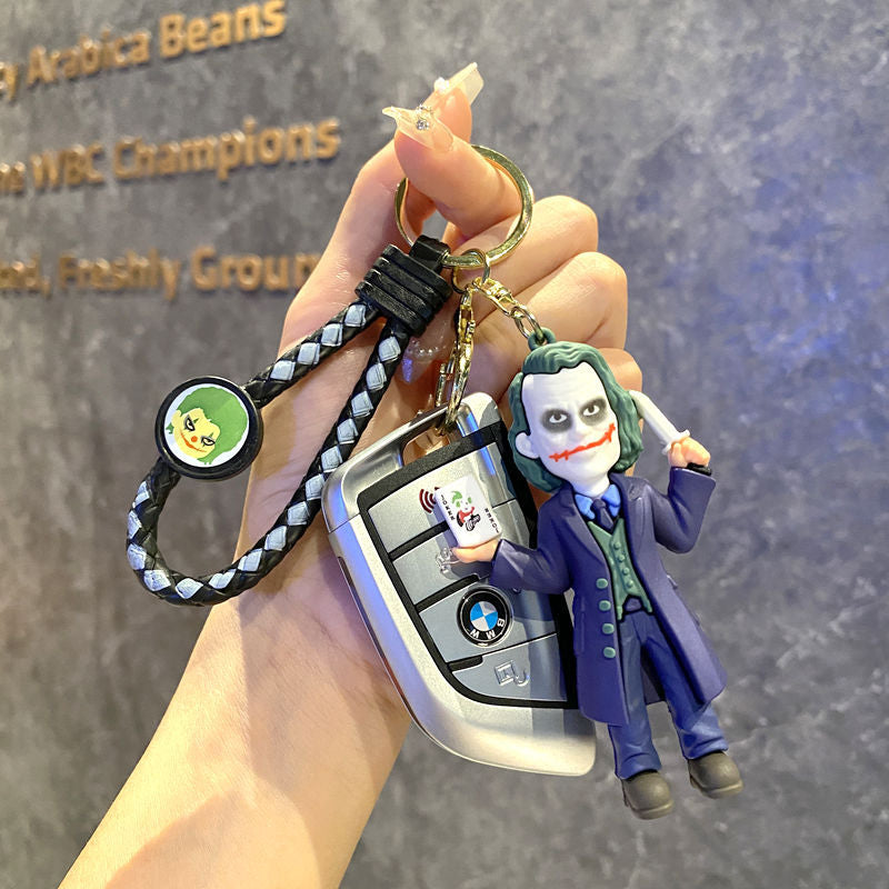 Cute Joker and Batman Cartoon Bag Charm