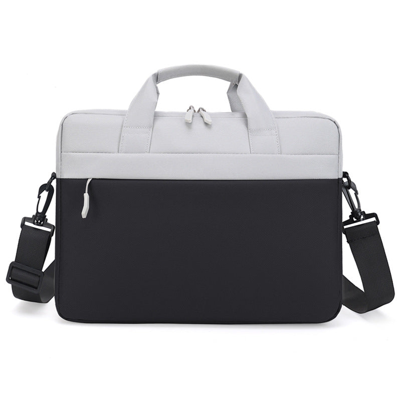 Colorblock Oxford Cloth Shockproof Business Laptop Bag