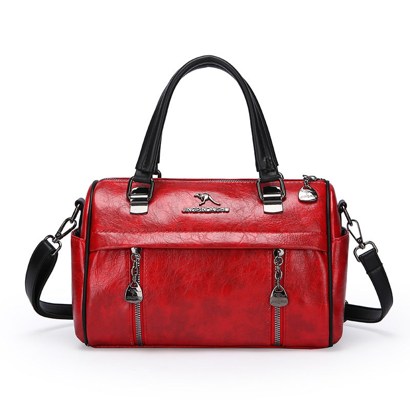 Trendy Retro Boston Style Women's Handbag