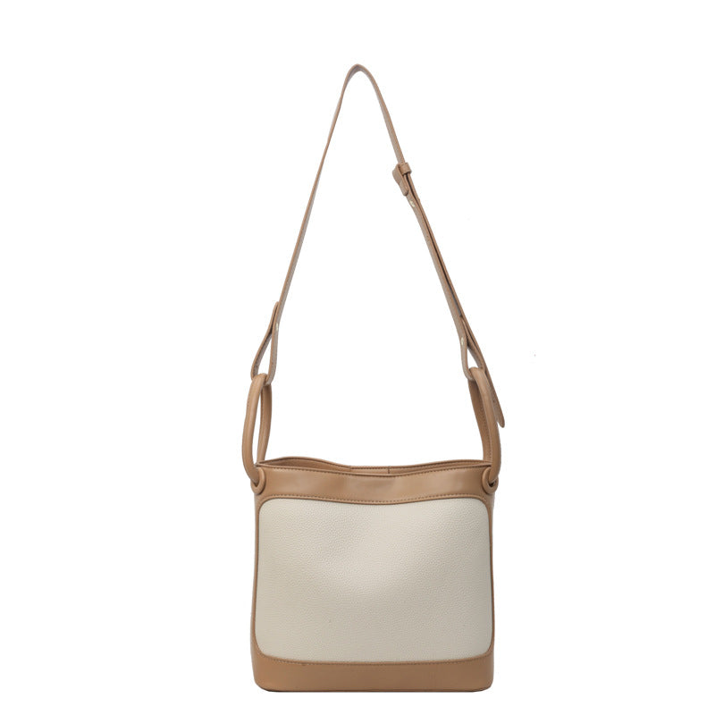 Contrast Color Bucket Shoulder Messenger