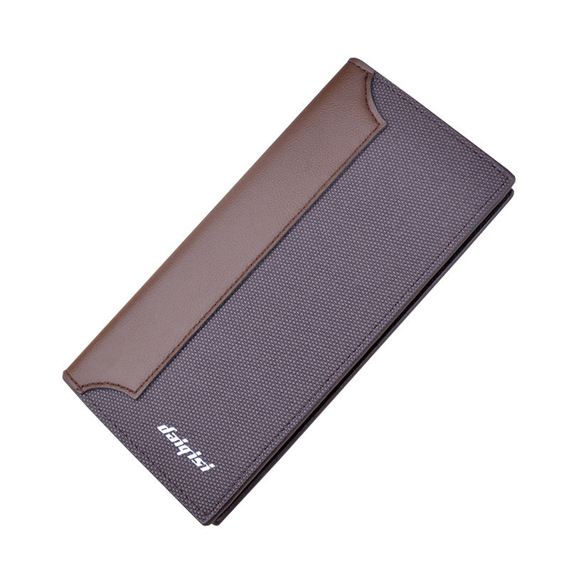 Vertical Style Fashion Stitched Men's Wallet