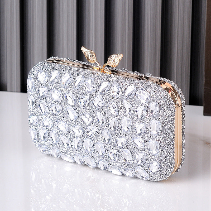 Colored Resin Diamond Evening Clutch