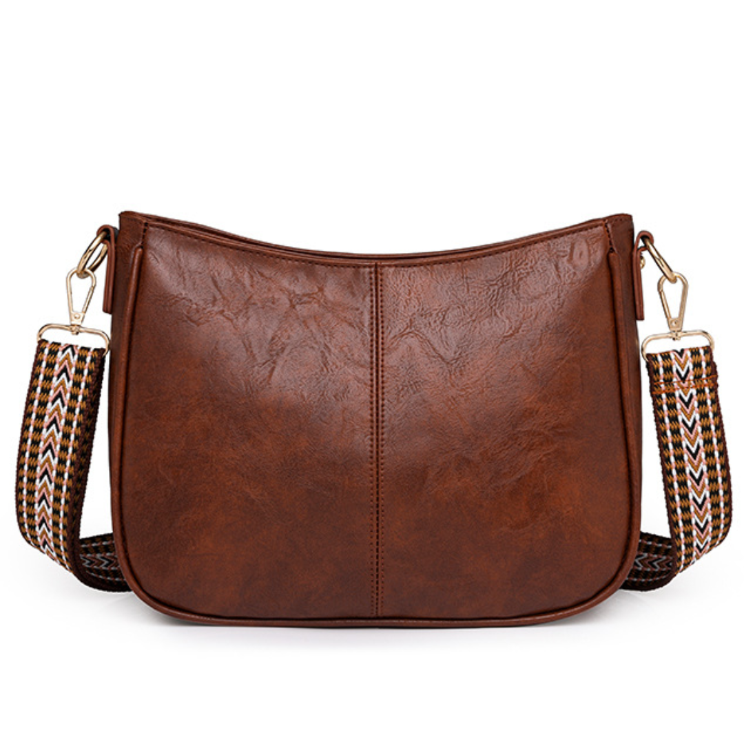 Retro PU Leather Commuter Crossbody Tote for Women