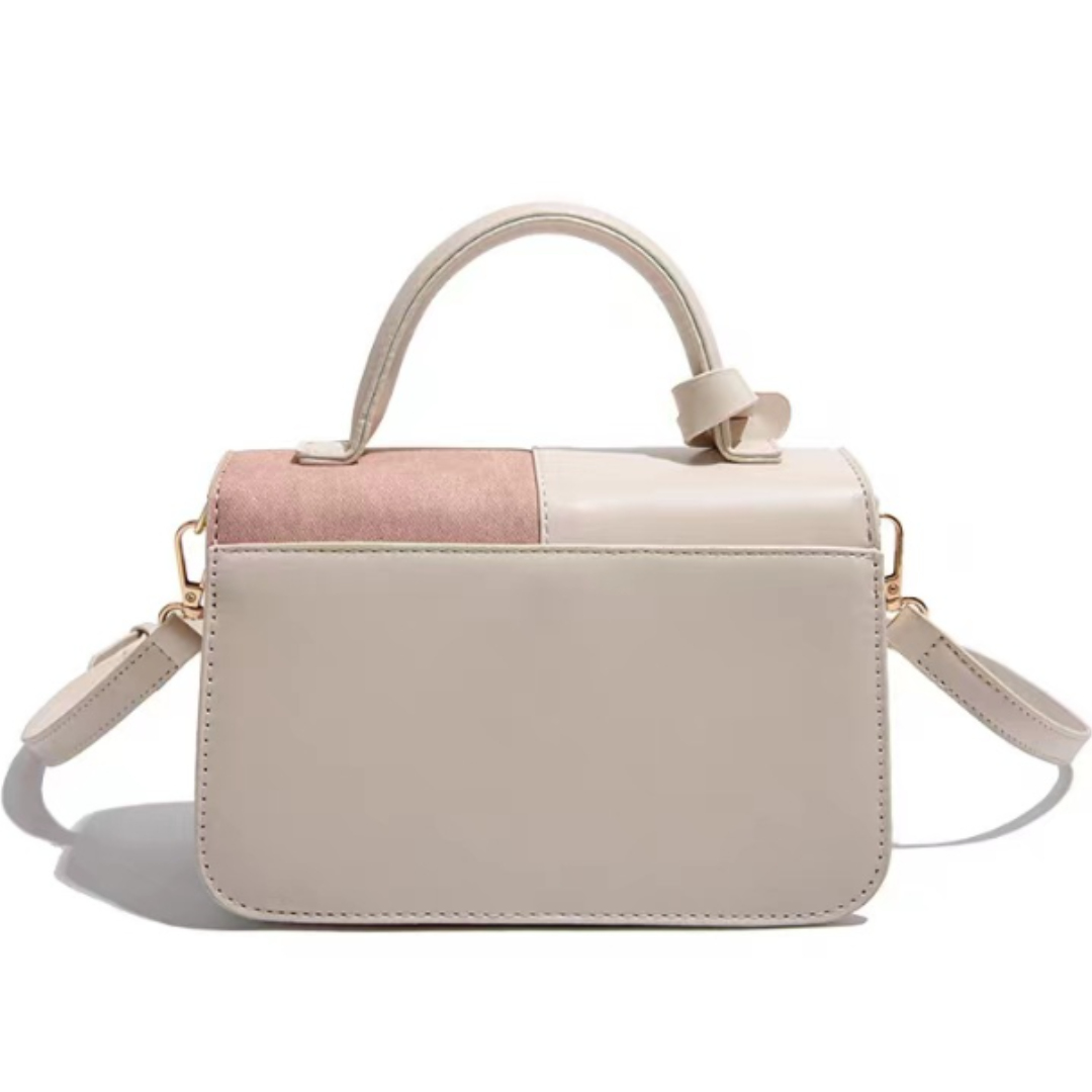 Summer Contrast Color Square Commuter Shoulder Bag