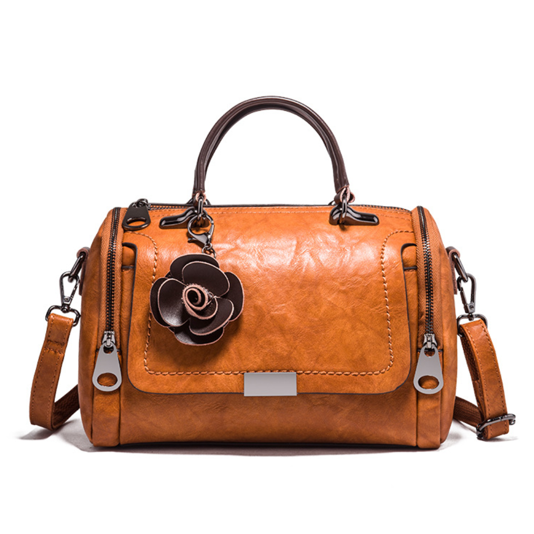 Spring Pillow Bag with Flower Pendant Shoulder Bag