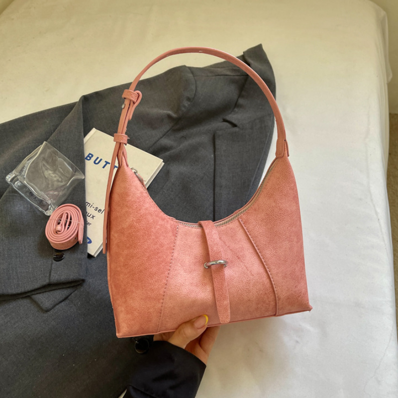 Soft Buckle Detail Women’s Shoulder Bag