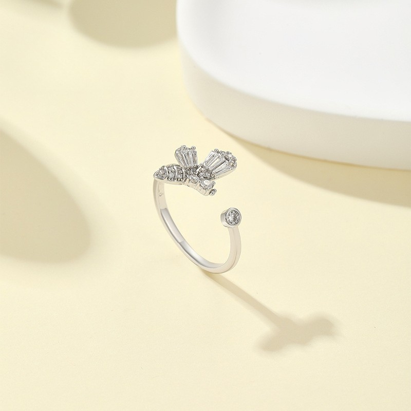 Full Diamond Butterfly Ring