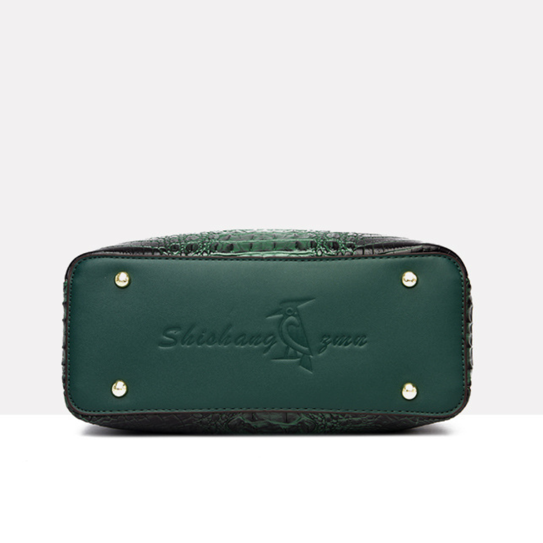 Fashionable Crocodile Pattern Women's Handbag