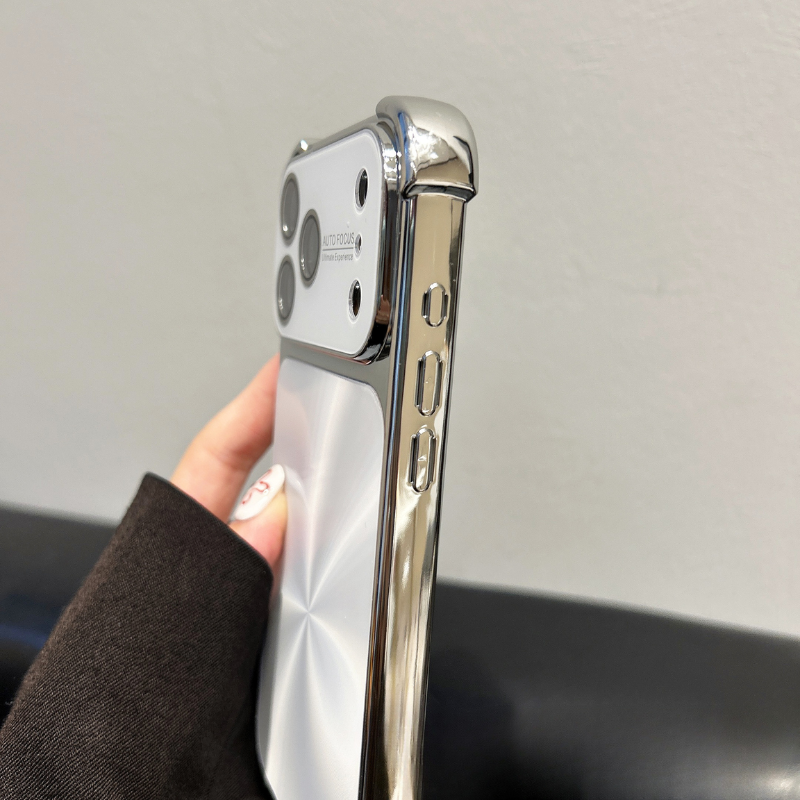 CD Pattern Electroplated Protective Phone Case